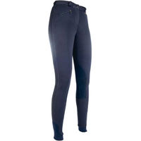 Produktbild von HKM Reithose Penny Easy Damen mit Mid Grip in Blau aus Kunstleder Größe 36