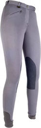 HKM Reithose Penny Easy Mid Grip für Mädchen in Grau mit Kunstleder – Bild 1 von 1