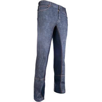 Produktbild von HKM Reithose Texas New Full Grip für Herren in Blau mit Kunstleder