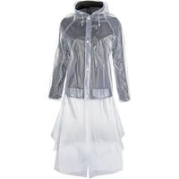 Produktbild von HKM Reitjacke für Damen und Herren transparent weiß wasserdicht mit Rückenfalte Größe XL