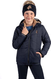 HKM Reitjacke Mia für Kinder aus Nylon wasserabweisend Blau Größe 158/164 – Bild 1 von 7
