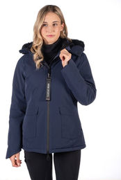HKM Reitjacke Minnesota Damen Blau Waterproof Winter Polyester Größe S – Bild 1 von 10