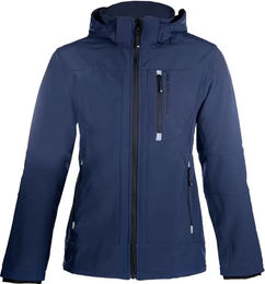 HKM Reitjacke mit Kapuze für Herren Blau Größe S wasserabweisend – Bild 1 von 1