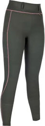 HKM Reitleggings Juna Damen Reithose aus Polyester in Graugrün Größe 42 – Bild 1 von 3