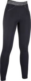 HKM Reitleggings Pull on Full Grip Damen Schwarz Größe 42 – Bild 1 von 1