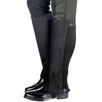 Produktbild von HKM Reitletten aus Kunstleder für Kinder Unisex Schwarz Größe M