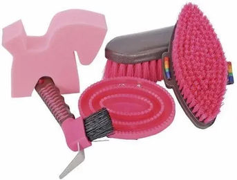 HKM Reitputzset Rosa – Bild 1 von 1