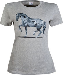 HKM Reitshirt aus Baumwolle Grau XS – Bild 1 von 4