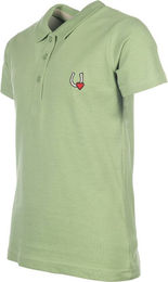 HKM Reitshirt Claire Damen aus Baumwolle Blau Grün Größe 134/140 – Bild 1 von 6