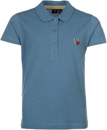 HKM Reitshirt Claire für Damen aus Baumwolle Blau 110/116 – Bild 1 von 3