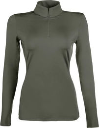 HKM Reitshirt Damen Langarm Grün XXL – Bild 1 von 1