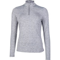Produktbild von HKM Reitshirt Damen langarm Rosewood Melange Rosa Grau XL