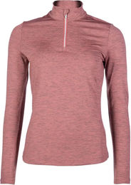 HKM Reitshirt Damen langarm Rosewood Melange Rosa Orange XL – Bild 1 von 1