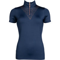 Produktbild von HKM Reitshirt Damen Rosegold Glamour Blau XL