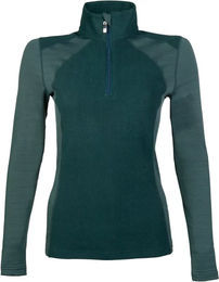 HKM Reitshirt Duo Damen Winter Reittrikot langarm Grün XL – Bild 1 von 1