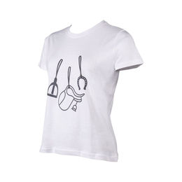HKM Reitshirt Elements für Damen aus Baumwolle Weiß XXL – Bild 1 von 2