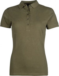 HKM Reitshirt Elisa Damen aus Naturmaterial Beige Grün Größe S – Bild 1 von 2