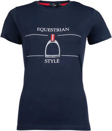 HKM Reitshirt Equine Sports Style Unisex Blau Größe S – Bild 1 von 1