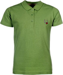 HKM Reitshirt für Damen aus Baumwolle Grün 110/116 – Bild 1 von 3