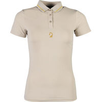 Produktbild von HKM Reitshirt für Damen in Grün und Beige aus Nylon für den Sommer Größe M