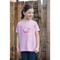 Produktbild von HKM Reitshirt I Love Horse Riding für Mädchen in Rosa Größe 128