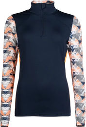 Produktbild von HKM Reitshirt Lyon Active Damen Langarm Blau Bunt Grösse M
