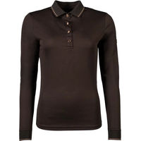 Produktbild von HKM Reitshirt Polo für Damen mit langen Ärmeln Rosegold Glamour XL