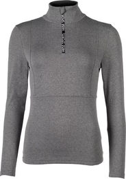 HKM Reitshirt Supersoft II Damen Funktions-T-Shirt mit langen Ärmeln Winter Grau XL – Bild 1 von 1