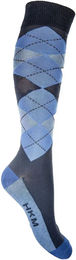 HKM Reitsocken Check Classico Blau Unisex Größe 39/42 – Bild 1 von 1