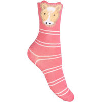 Produktbild von HKM Reitsocken Maui für Kinder aus Baumwolle in Pink und Rosa Größe 30-34