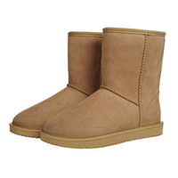 Produktbild von HKM Reitstiefel für Damen aus Kunstleder wasserabweisend Beige Größe 42