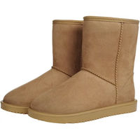 Produktbild von HKM Reitstiefel für Damen und Herren wasserdicht gefüttert Winter Beige Größe 40