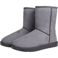 Produktbild von HKM Reitstiefel für Kinder Davos aus Kunstleder grau wasserdicht und gefüttert