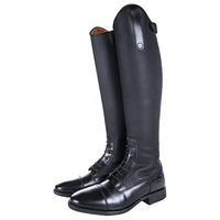 Produktbild von HKM Reitstiefel Sevilla Schwarz mit Elastikeinsatz und Reißverschluss Größe 39 EU