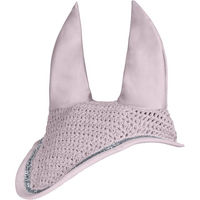Produktbild von HKM Romy Fliegenhaube mit Glitzerrand aus Baumwolle Rosa Pony