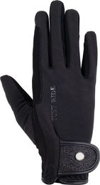 HKM Ruby Reithandschuhe Damen Schwarz Größe L – Bild 1 von 1
