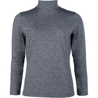 Produktbild von HKM Ruby Reitshirt für Mädchen mit Rollkragen und Langarm Winter Grau 9/10 Jahre