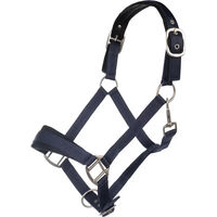 Produktbild von HKM Samantha Pferdehalfter aus Nylon mit Neopren in Blau für Ponys