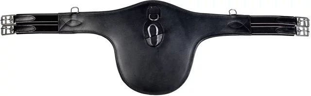 HKM Sattelgurt aus Leder in Schwarz – Bild 1 von 1