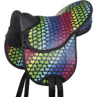 Produktbild von HKM Sattelset für Ponys aus Kunstleder in Schwarz oder Bunt