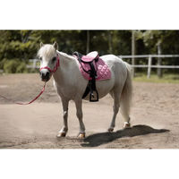 Produktbild von HKM Sattelset Lucy für Ponys aus Kunstleder in Rosa
