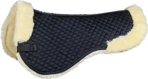 HKM Sattelunterlage aus Lammfell für Pferde in Schwarz oder Beige – Bild 1 von 1