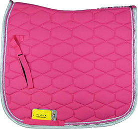 HKM Schabracke Crystal Fashion Dressur Pink mit Doppelkordel – Bild 1 von 1