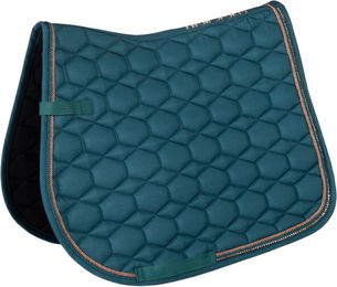 HKM Schabracke Glamour Style Petrol Rosegold Größe Pony – Bild 1 von 1