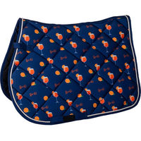 Produktbild von HKM Schabracke Splash für Ponys aus Polyester in Blau und Orange
