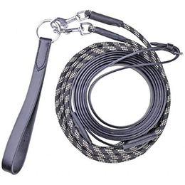 HKM Schlaufzügel Hilfszügel für Pony und Warmblut Braun mit Karabinerhaken – Bild 1 von 1