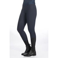 Produktbild von HKM Selection Aruba Reitleggings Damen Full Grip Blau Größe 40/42