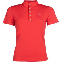 Produktbild von HKM Selection Aruba Reitpolo Damen Reitshirt Grau Rot XXL