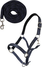 HKM Shetty Halfter aus Nylon mit Karabiner in Blau – Bild 1 von 1