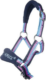 HKM Shetty Halfter Funny Horses aus Fleece in Blau oder Bunt – Bild 1 von 1